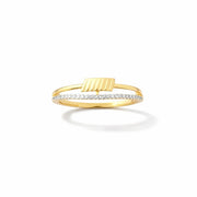 Namivaa Crossover Criss Cross Pave Set Band Elegant Minimalist Wedding Ring Women From India Fine Jewelry Gift