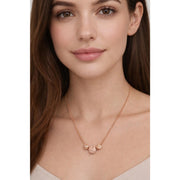 Women's Solid Box Chain Necklace with Ball Shape and Textured Bead Center Romantic Gift Jewelry for Festival