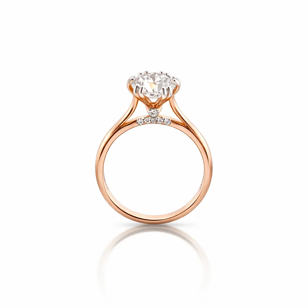 Namivaa Solitaire Engagement Ring Women Classic Prong Setting Bridal Wedding Ring Fine Jewelry Gift Elegant