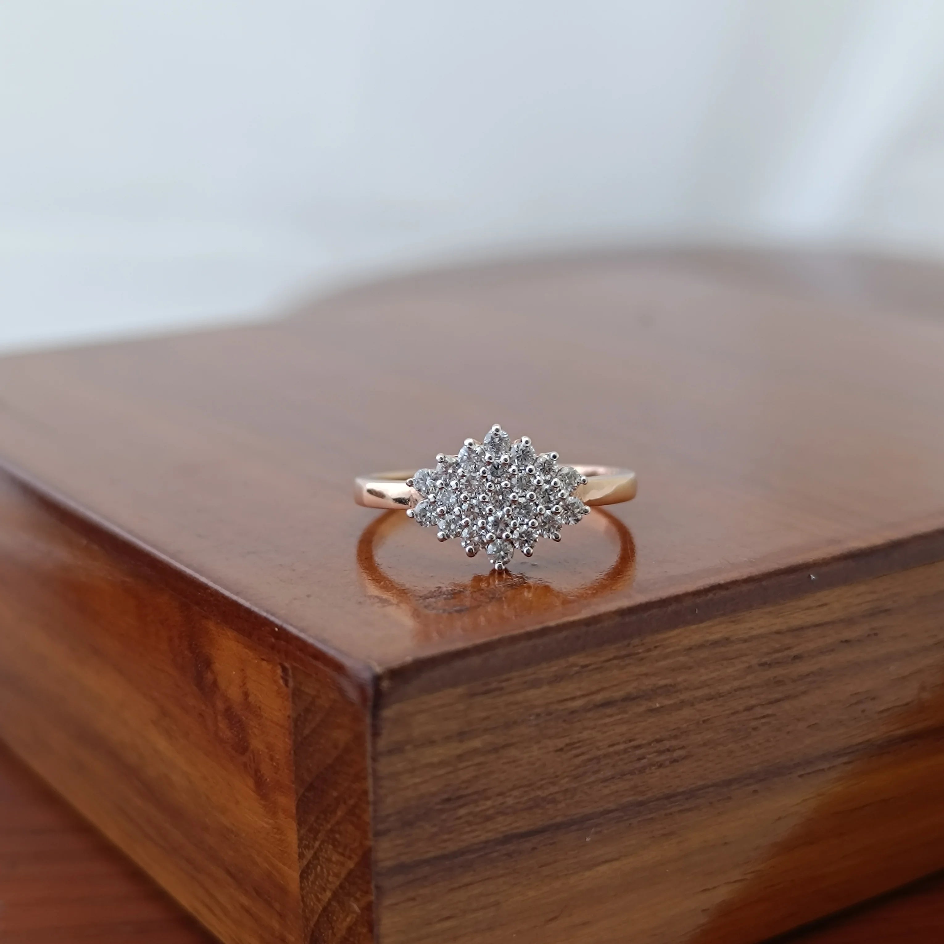 Namivaa Cluster Flower Ring Women Elegant Design Wedding Engagement Party Fine Jewelry Gift
