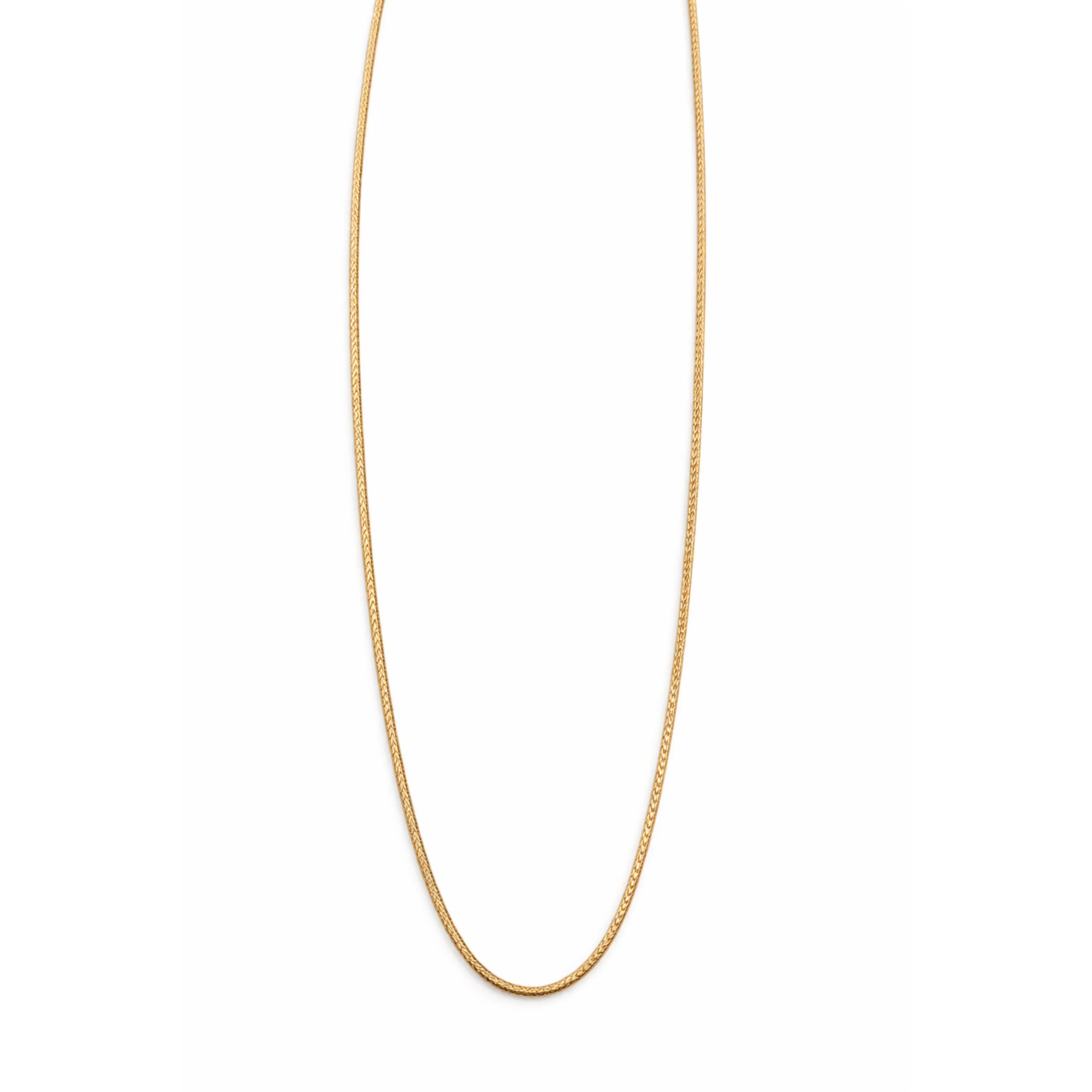 Namivaa Minimalist Rose Gold Rope Chain Necklace Classic Simple Women's Jewelry for Anniversary Daily Use