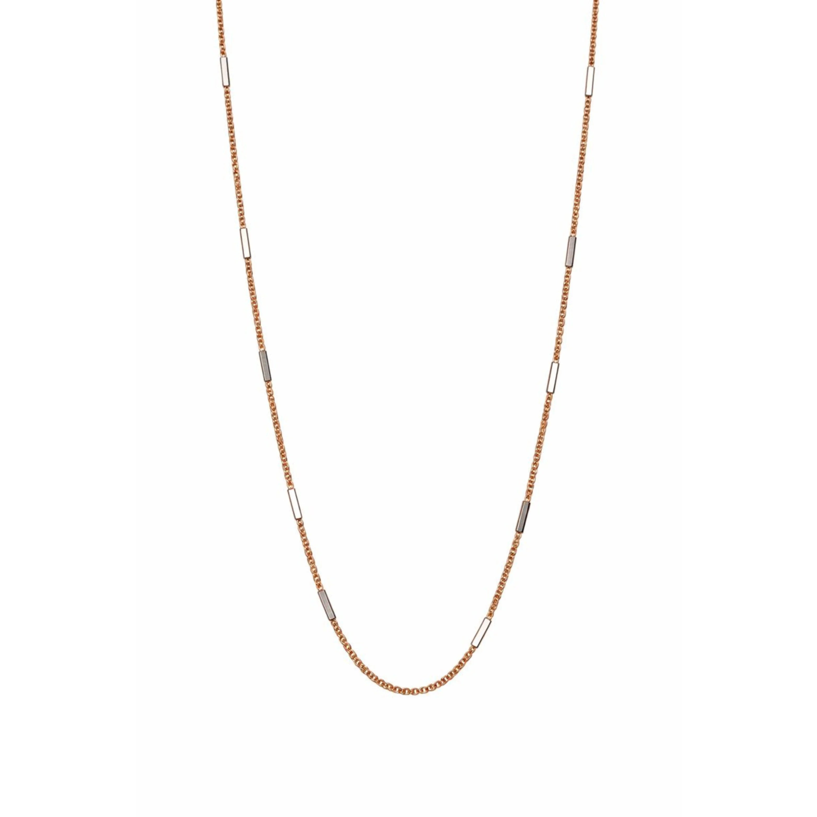 Rose Gold Minimalist Bar Chain Necklace Women's Elegant Daily Gift Jewelry