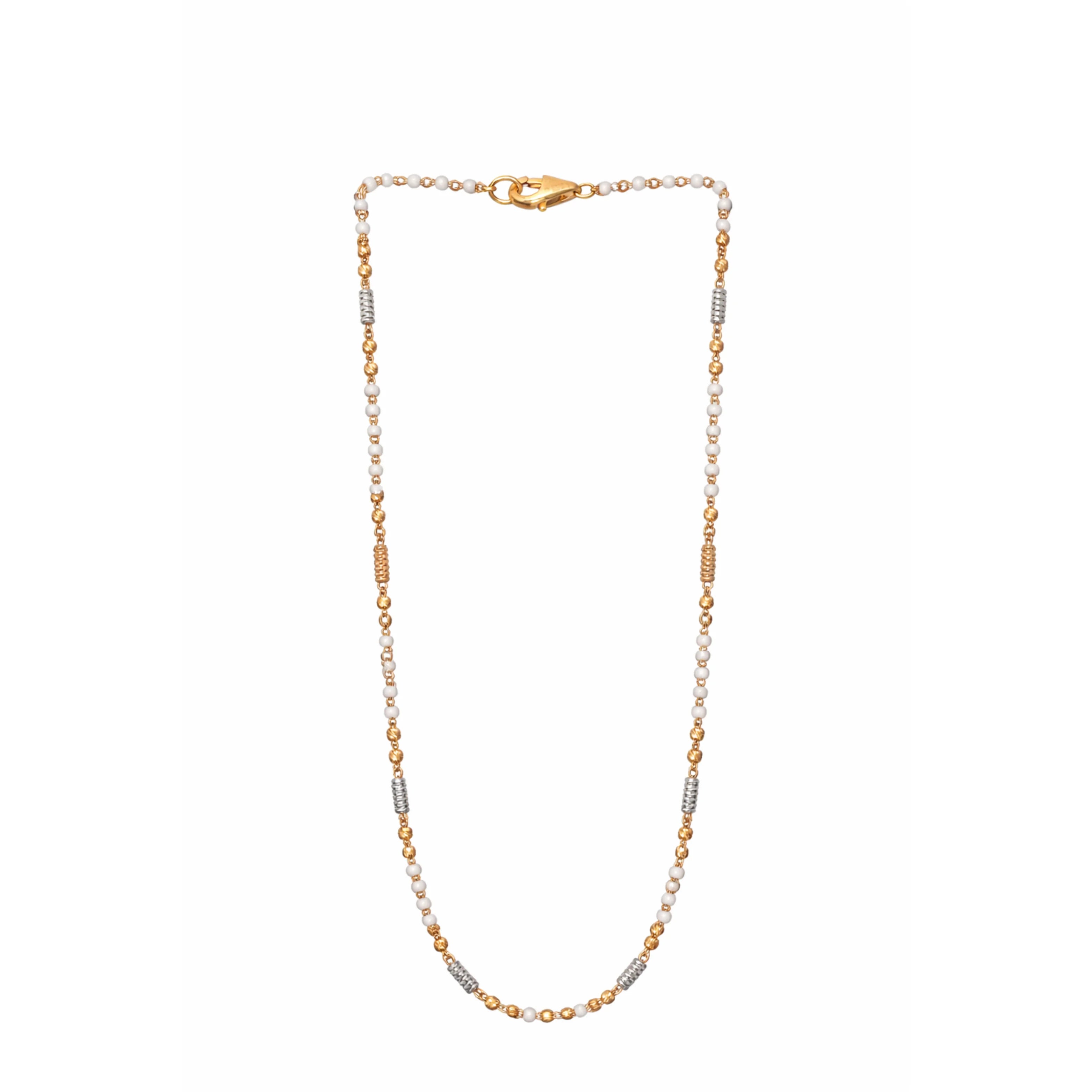 Beaded Chain Necklace with Pearls Elegant Womens Party & Wedding Jewelry by Namivaa