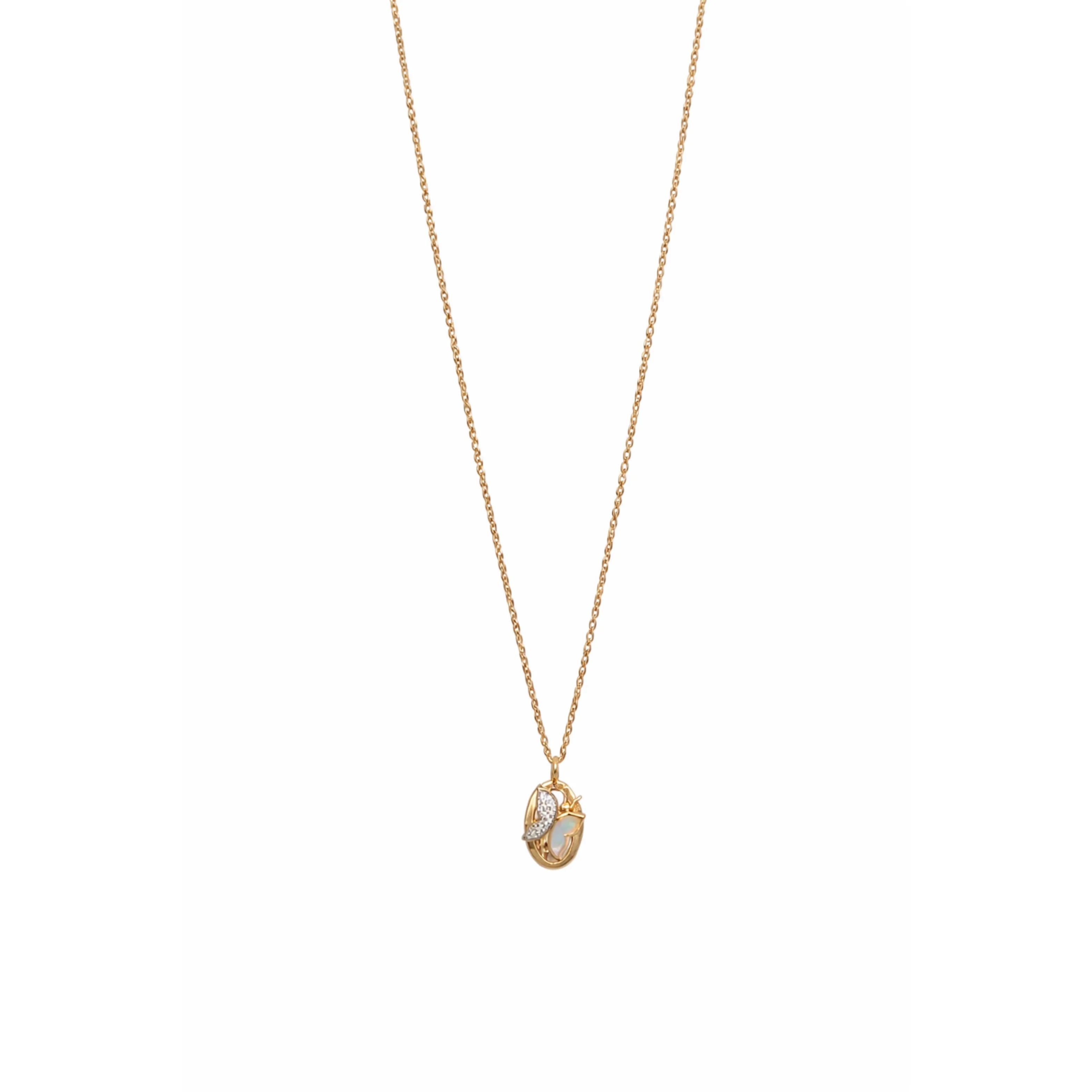 Namivaa Rose Gold Link Chain Statement Necklace Women Elegant Infinity Style Minimalist Pearl Jewelry Sparkle Accents Party