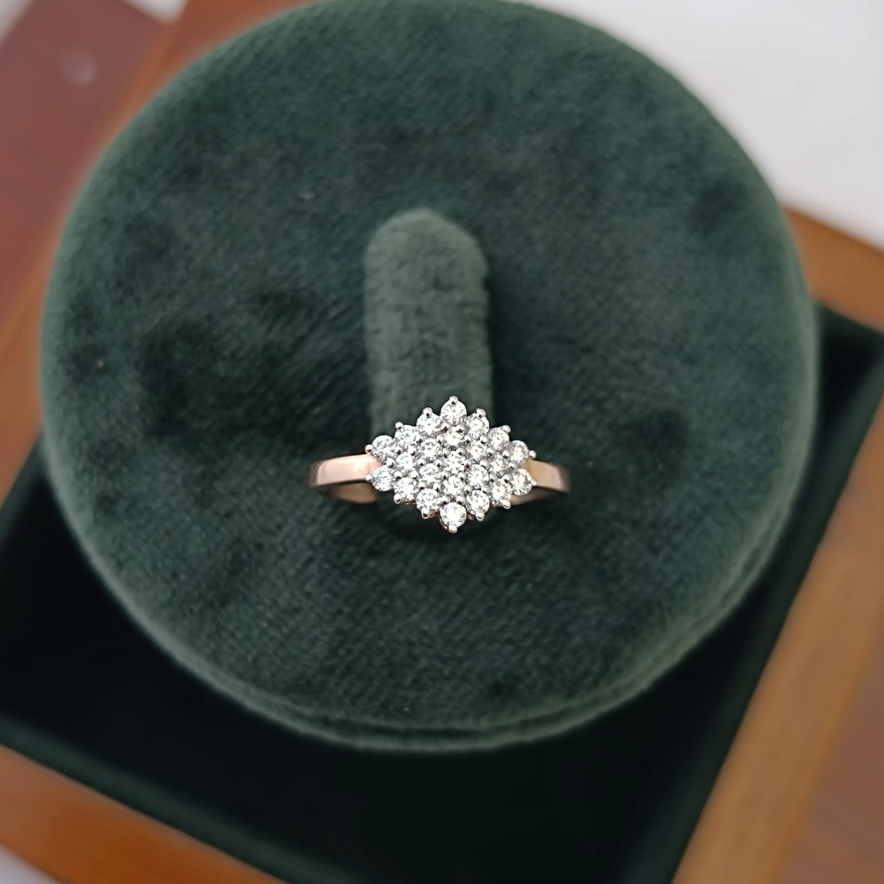 Namivaa Cluster Flower Ring Women Elegant Design Wedding Engagement Party Fine Jewelry Gift