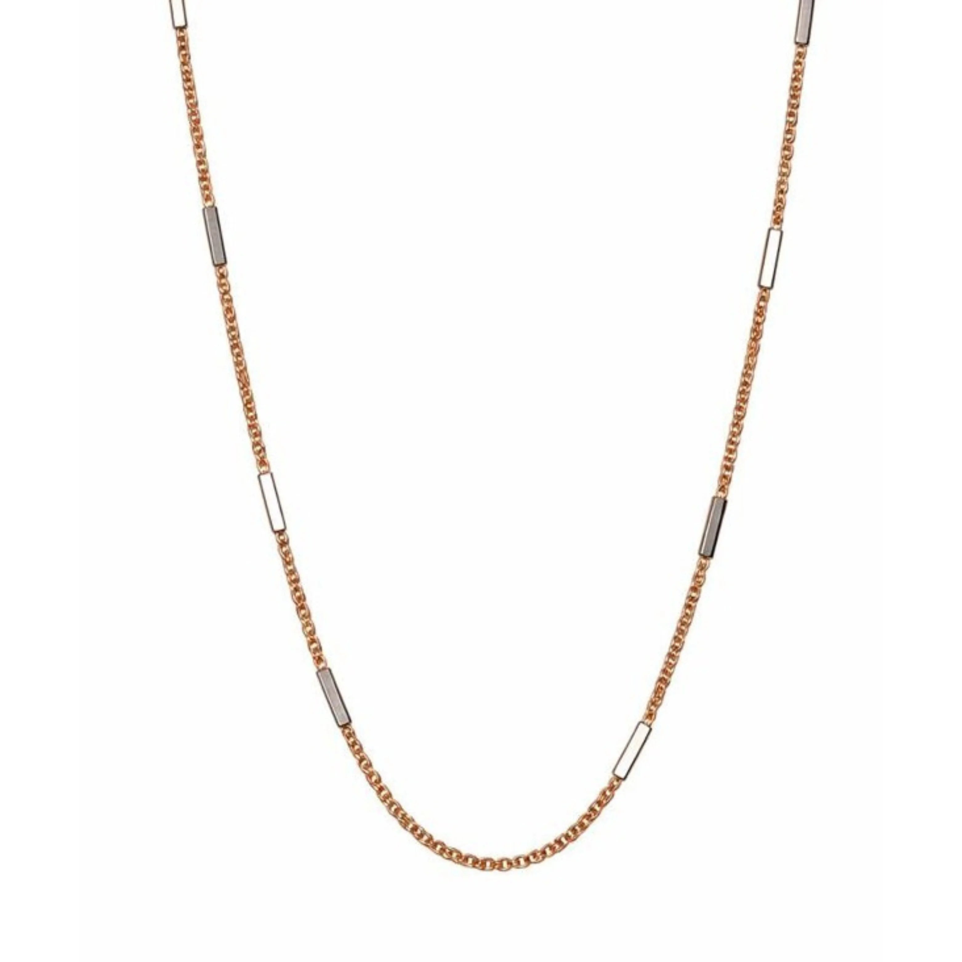 Rose Gold Minimalist Bar Chain Necklace Women's Elegant Daily Gift Jewelry