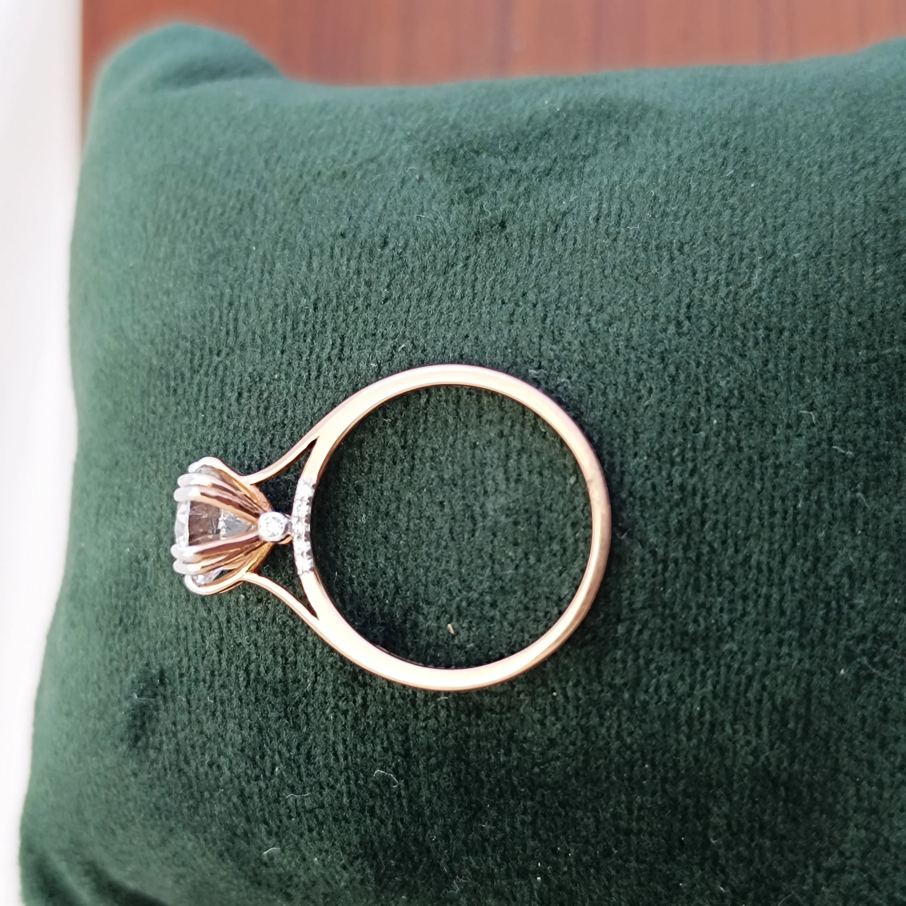 Namivaa Solitaire Engagement Ring Women Classic Prong Setting Bridal Wedding Ring Fine Jewelry Gift Elegant