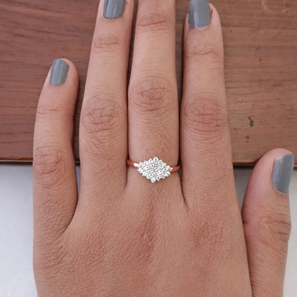 Namivaa Cluster Flower Ring Women Elegant Design Wedding Engagement Party Fine Jewelry Gift