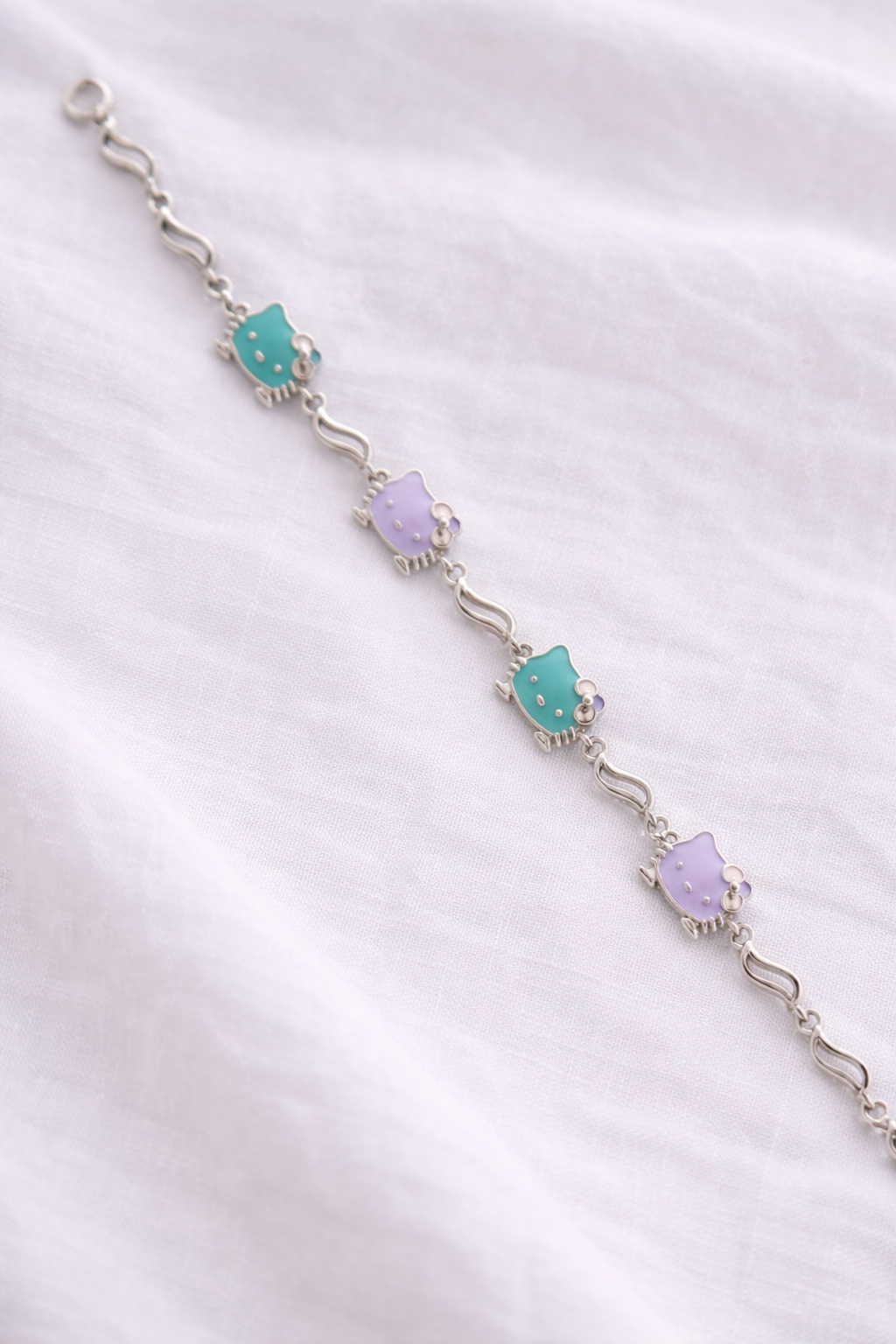 Namivaa Sterling Silver Colorful Crab Charm Bracelet – Adjustable Enamel Jewelry for Infants and Toddlers