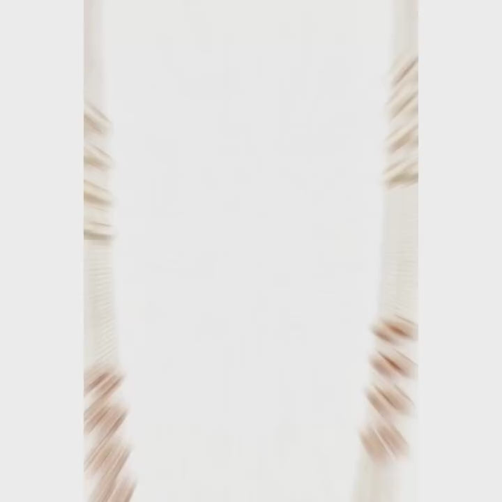 Load video: Namivaa Fashion 18K Rose Gold Double Layered Pearl Necklace Women Statement Two Strand Link Chain White Pearls Minimalist